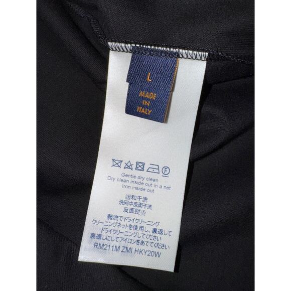 Louis Vuitton LV Cartoons Jacquard Black White Logo Short Sleeve T-Shirt Large L - Picture 11 of 13